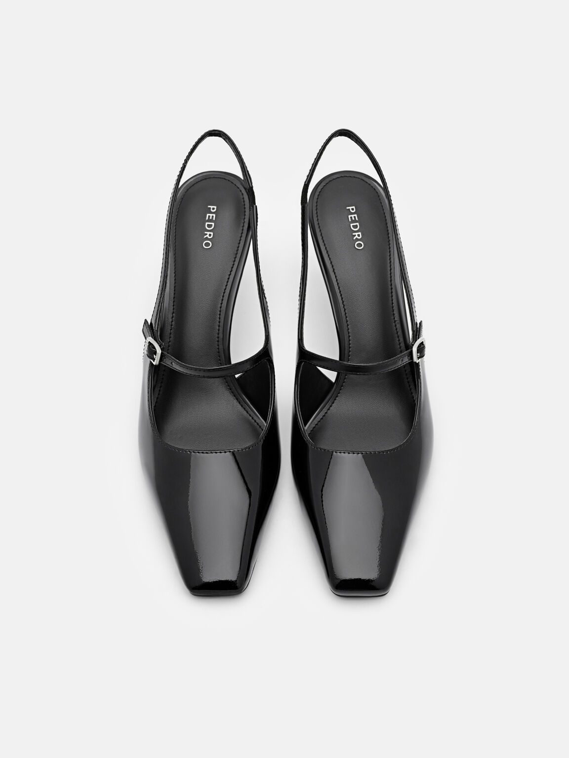 Sepatu Hak Slingback Kulit, , hi-res
