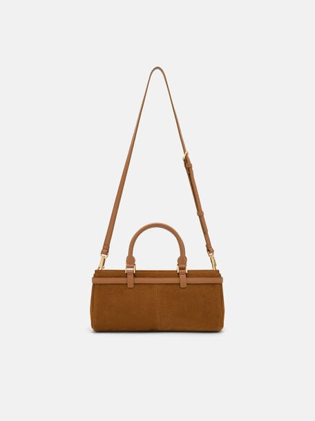 Tas Tangan Suede Vienna, , hi-res