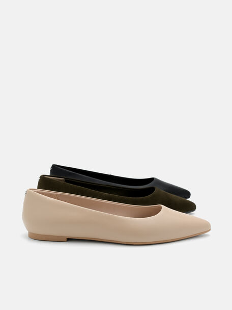 Sepatu Flat Kulit Quinn, , hi-res