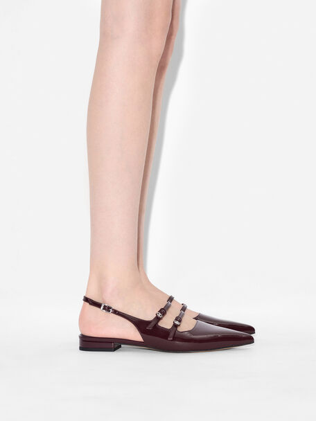 PEDRO Icon Leather Heel Sandals, Black