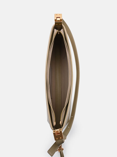Jatte Leather Charm Shoulder Bag, , hi-res