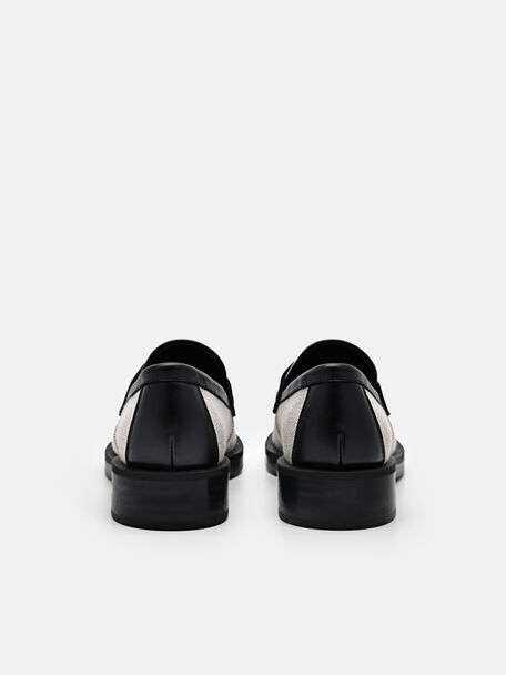PEDRO Icon Leather Heel Sandals, Black