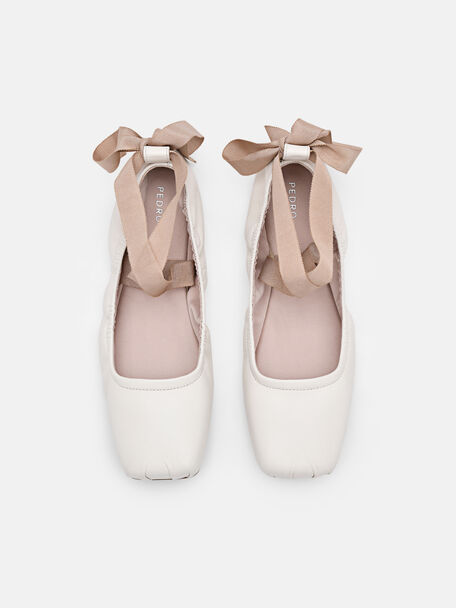 Lexa Leather Ballerina Flats, , hi-res