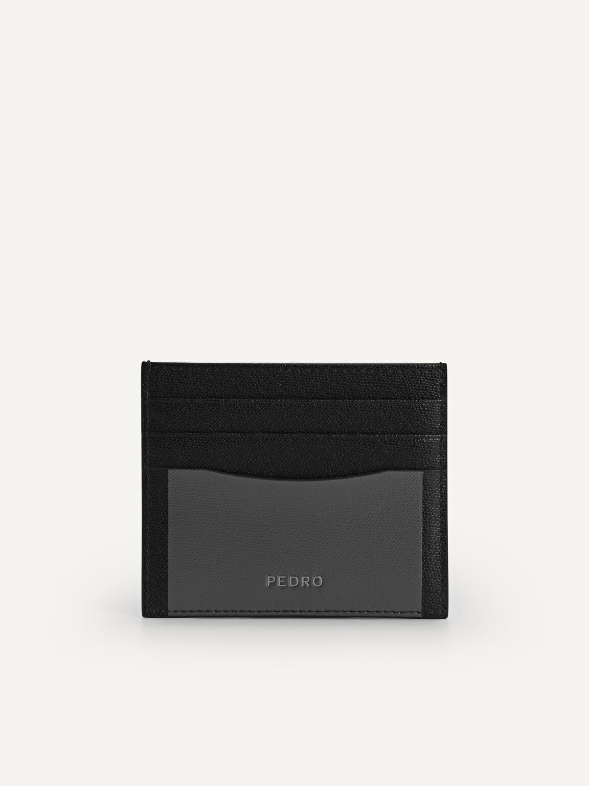Full-Grain Leather Cardholder, Black, hi-res
