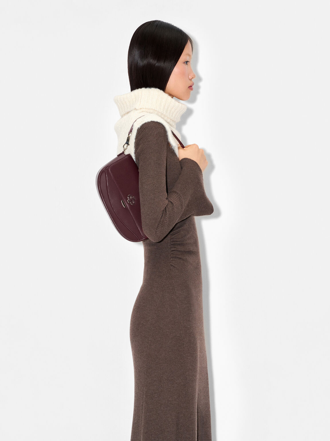 Leather Shoulder Bag, , hi-res