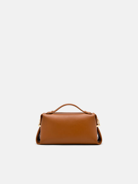 PEDRO Icon Leather Heel Sandals, Black