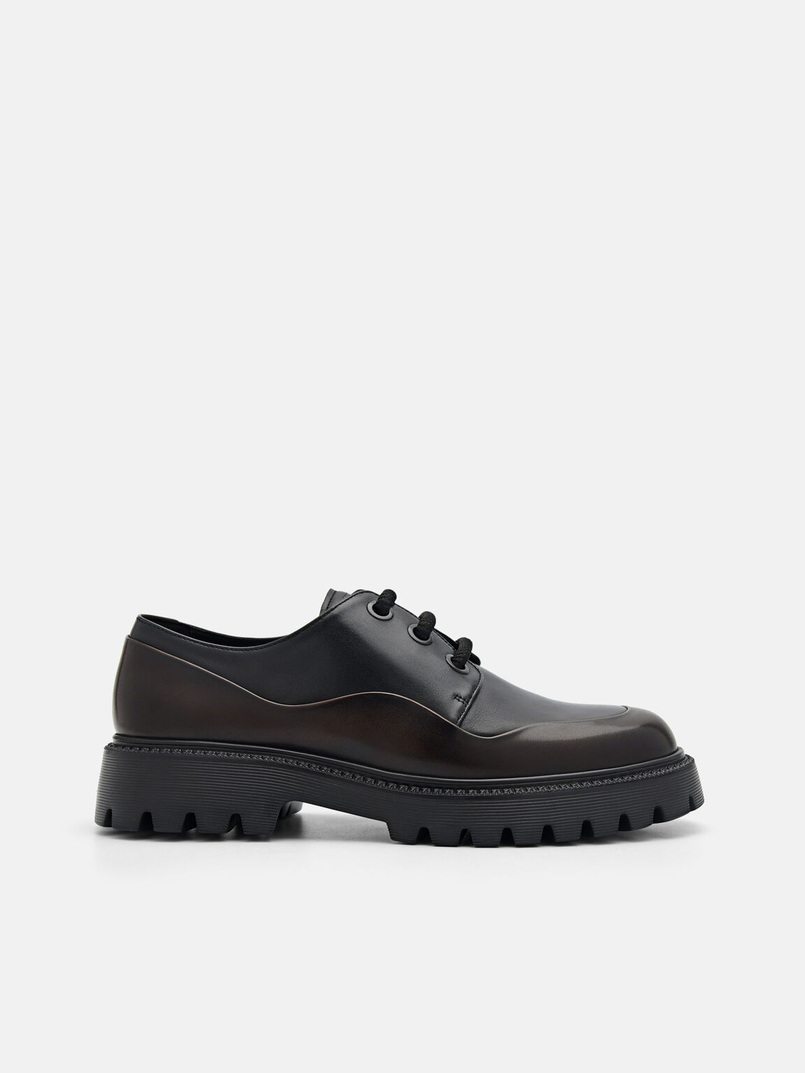 PEDRO Icon Leather Derby Shoes, Black, hi-res