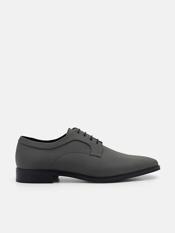 Nylon Derby Shoes, Dark Grey, hi-res