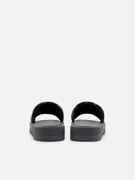 PEDRO Icon Leather Heel Sandals, Black