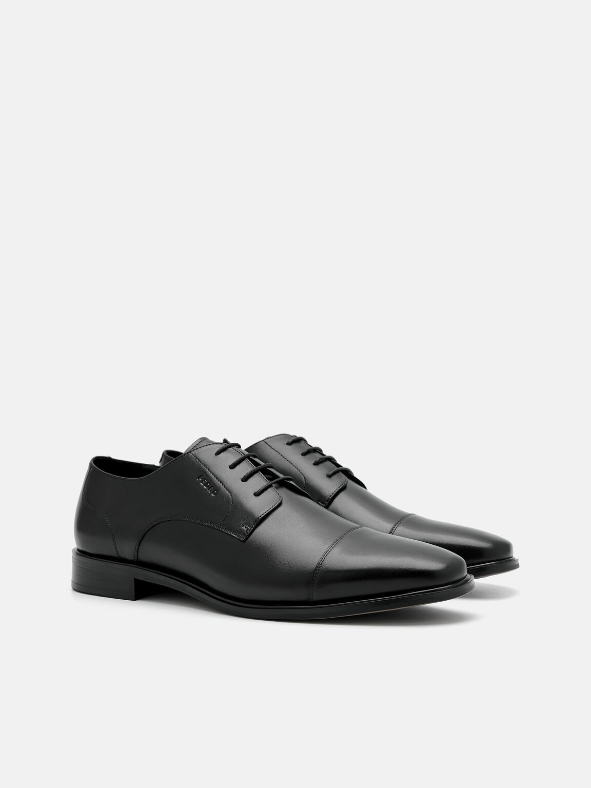 Sepatu Derby Kulit Burnished, 