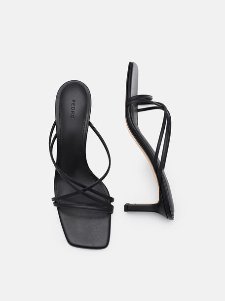 Sydney Sandal Hak Kulit, 