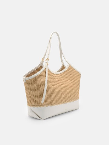 Melka Raffia Oversized Tote Bag, , hi-res