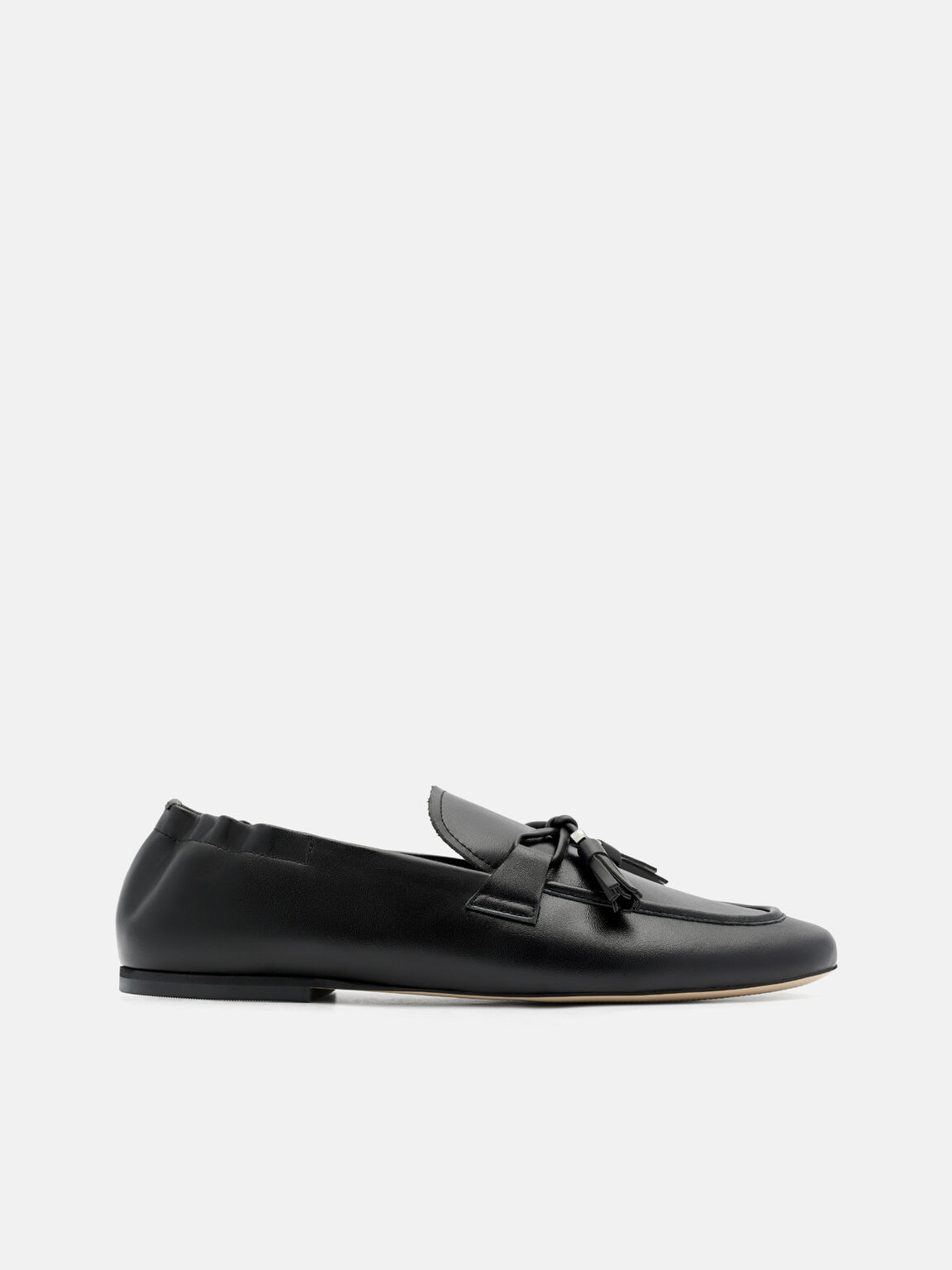 Leather Tassel Loafers, , hi-res