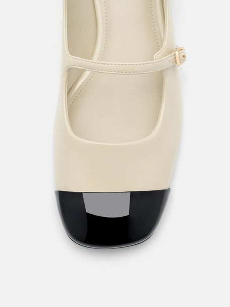 PEDRO Icon Leather Heel Sandals, Black