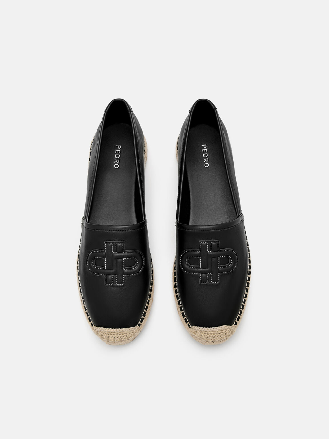 PEDRO Icon Leather Loafers, Black