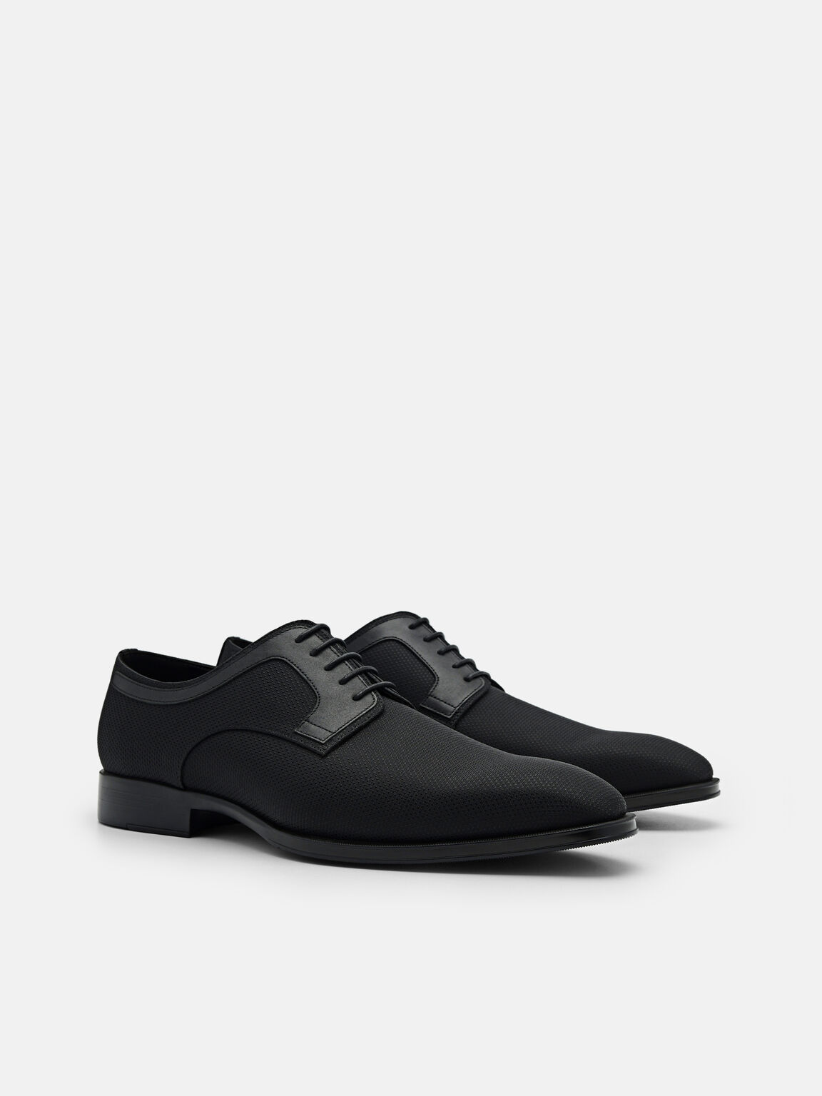 Nylon and Leather Derby Shoes, 