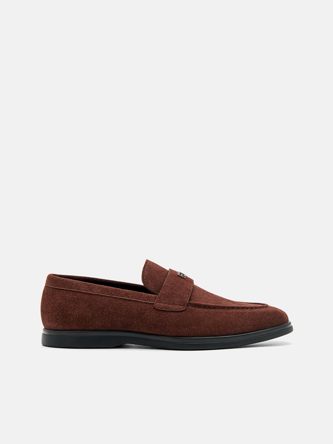 Dennis Leather Loafers, Brown, hi-res
