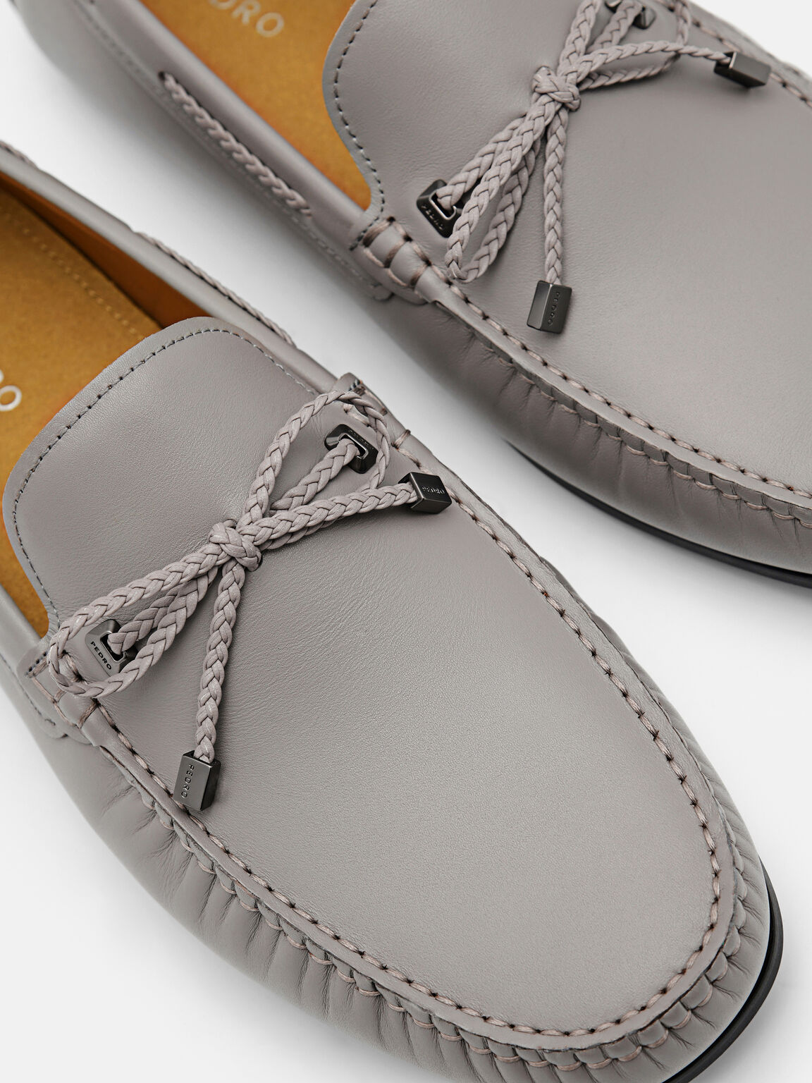 Leather Bow Driving Shoes, 