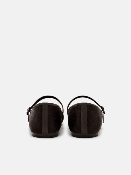 Claude Calf Hair Mary Jane Flats, , hi-res