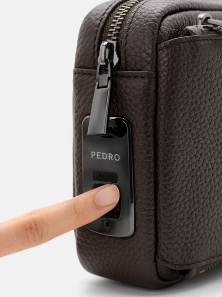 Fingerprint Lock Clutch Bag, , hi-res