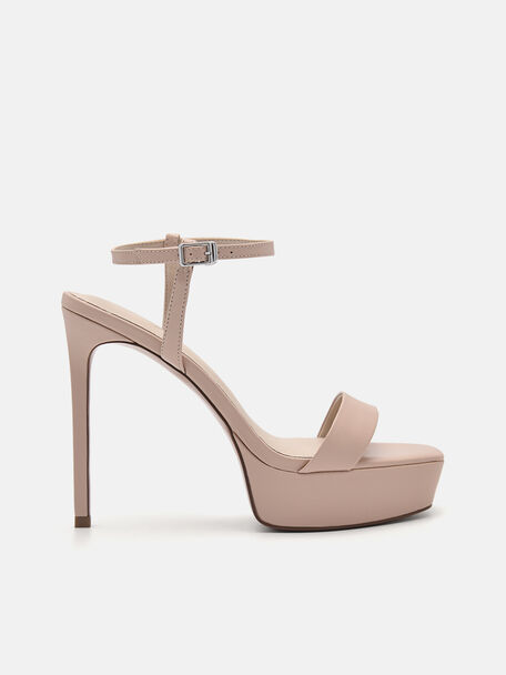 Rina Platform Heel Sandals, Nude, hi-res