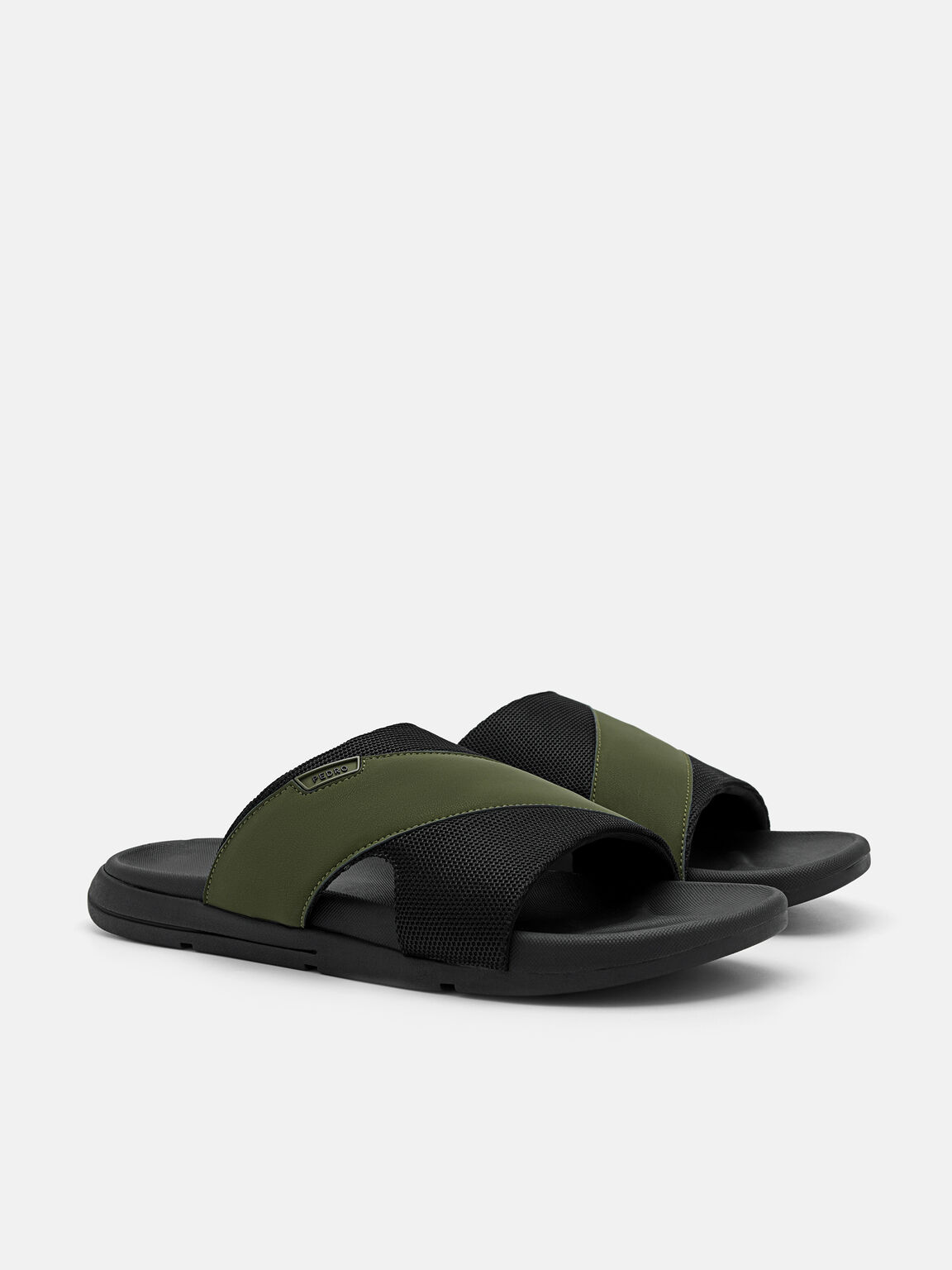 Mesh Slide Sandals, 