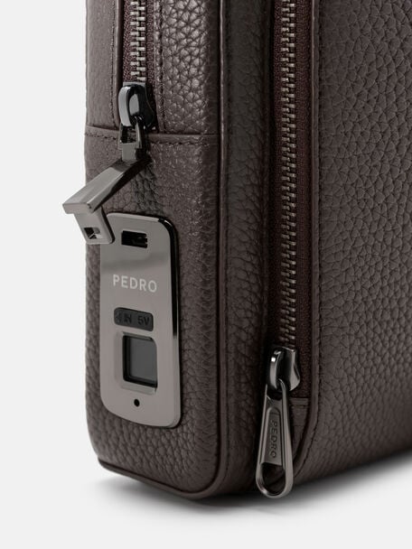 Fingerprint Lock Crossbody Bag, , hi-res