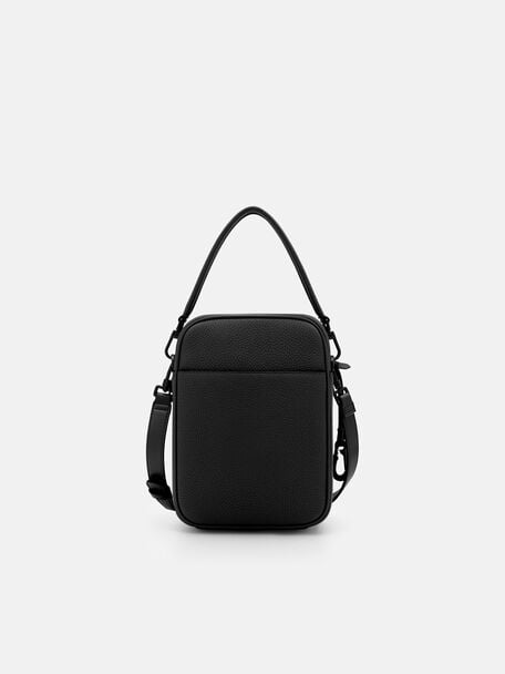 Patrice Tumbled Leather Crossbody Bag, 