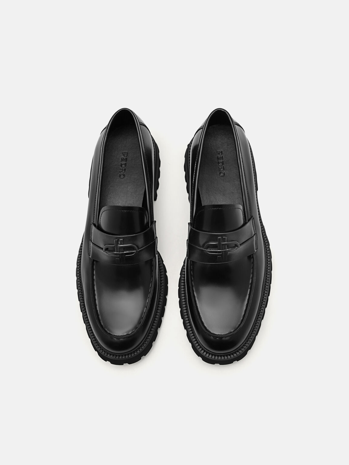 Sepatu Pantofel Kulit Ikon PEDRO, , hi-res