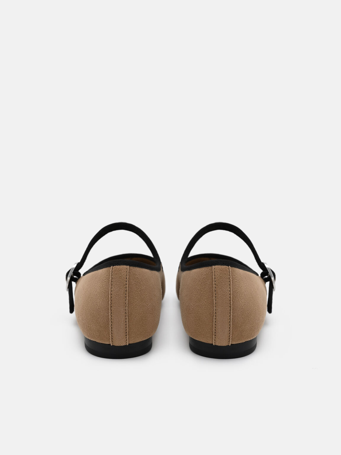 Sepatu Flat Balerina Suede Alina, , hi-res