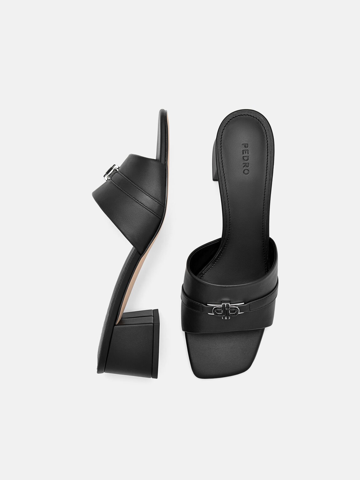 PEDRO Icon Sandal Hak Kulit, , hi-res