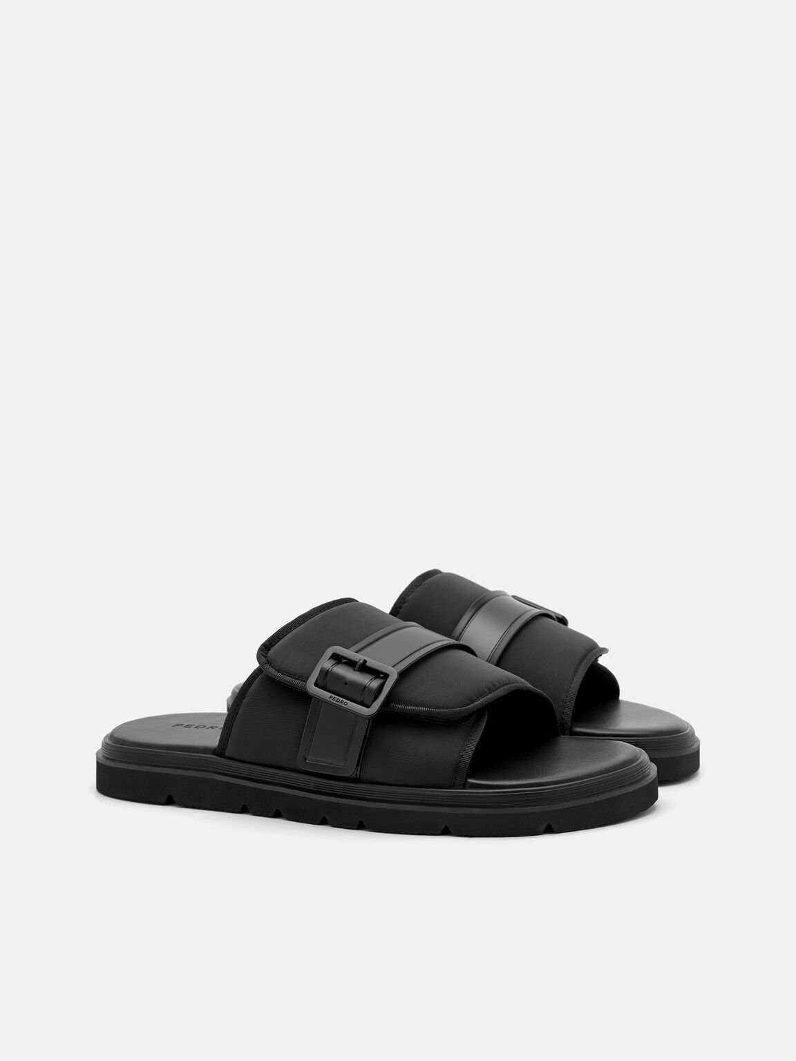 Fabric Slide Sandals, 