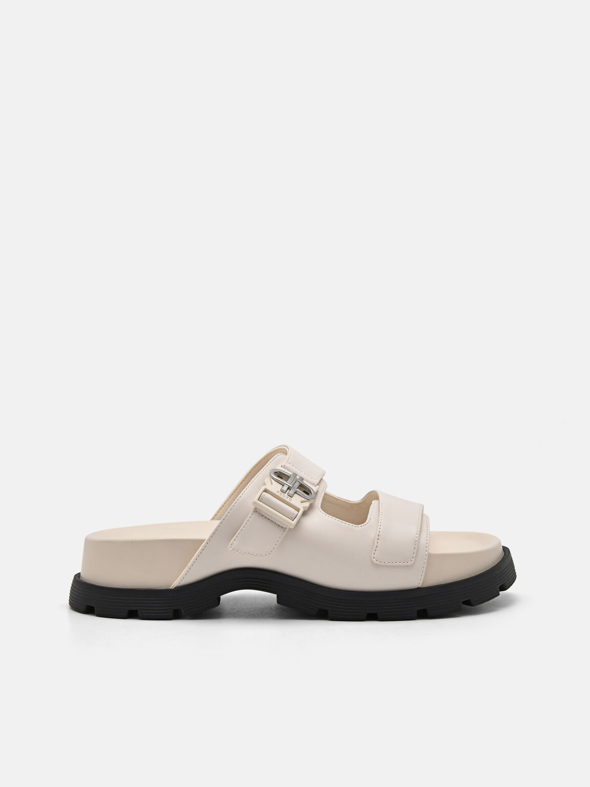 PEDRO Icon Buckle Sandals, Chalk, hi-res