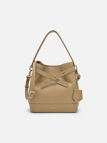 Tas Bucket Kulit PEDRO Studio Jennie, Mustard