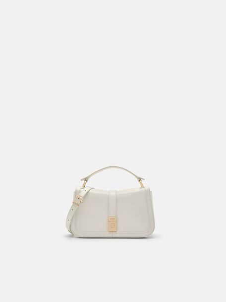 PEDRO Studio Farida Leather Handbag, Chalk, hi-res