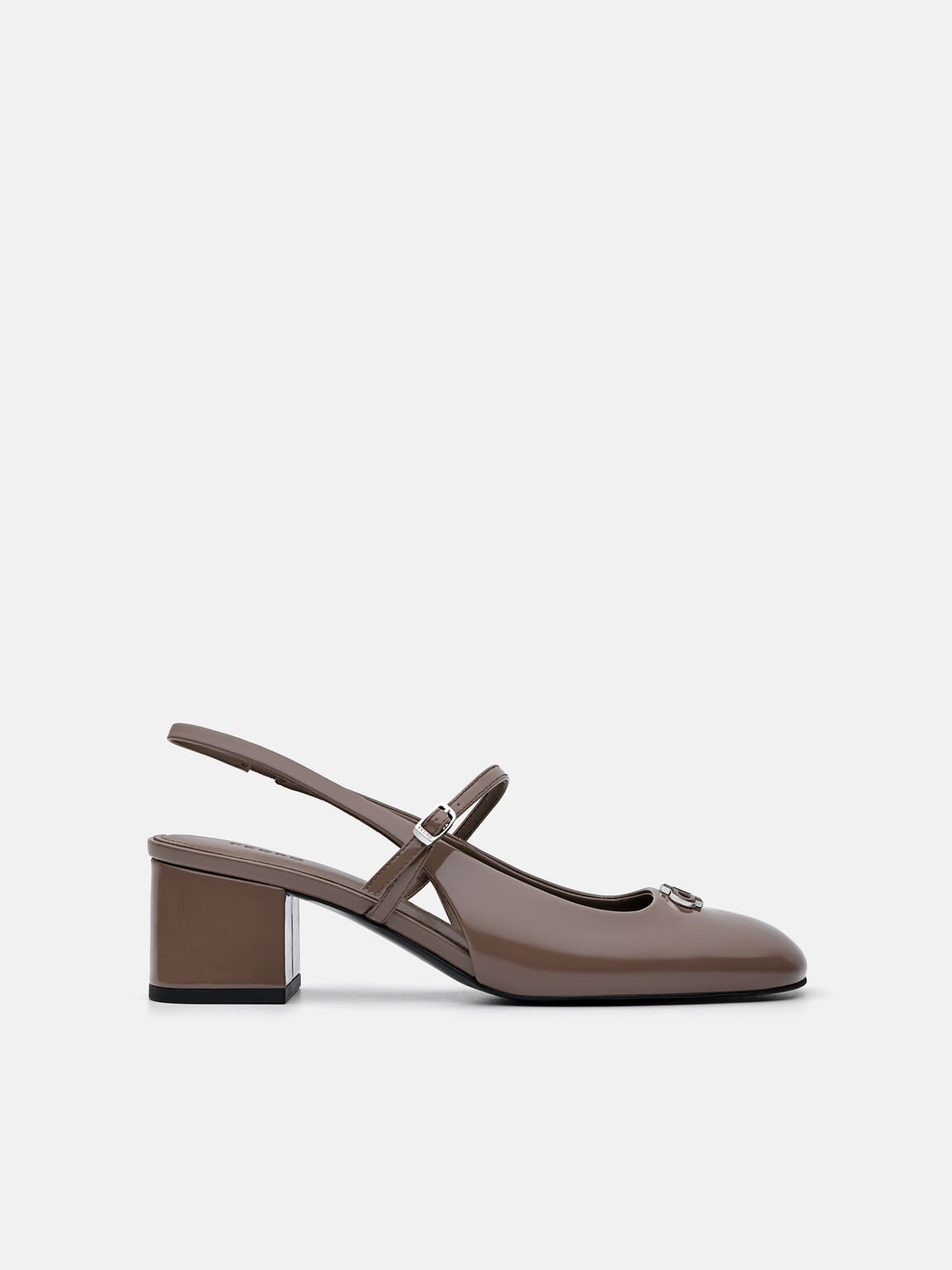 PEDRO Studio Pumps Slingback Kulit Patent, 