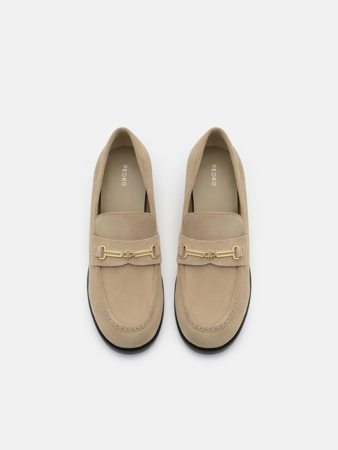 Alistair Suede Heel Loafers, , hi-res