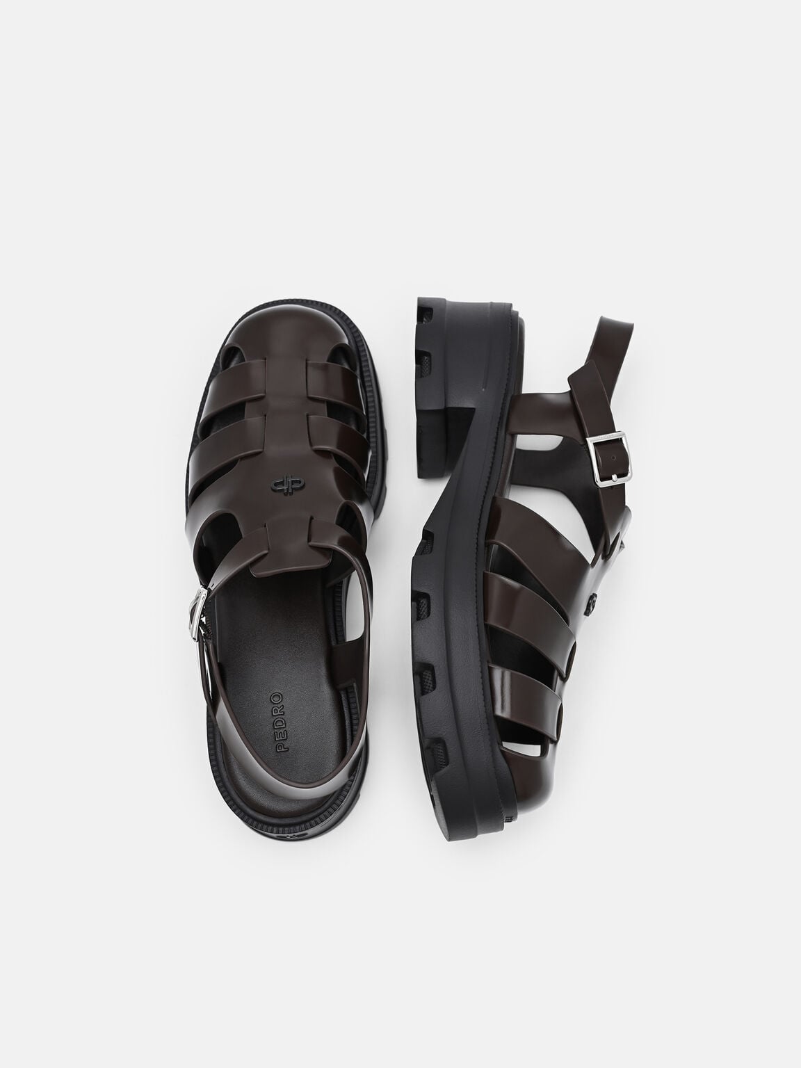 Sandal Berbingkai Kulit Verlin, , hi-res