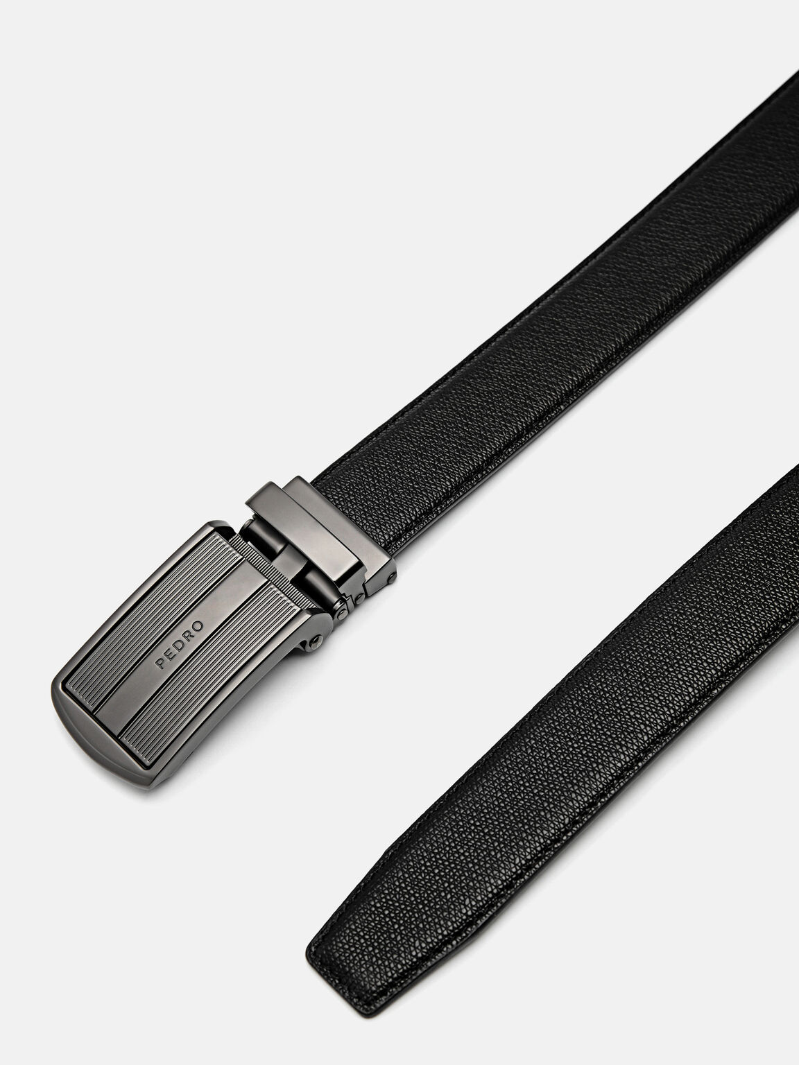 Embossed Leather Automatic Belt, 