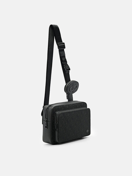 PEDRO Icon Leather Heel Sandals, Black