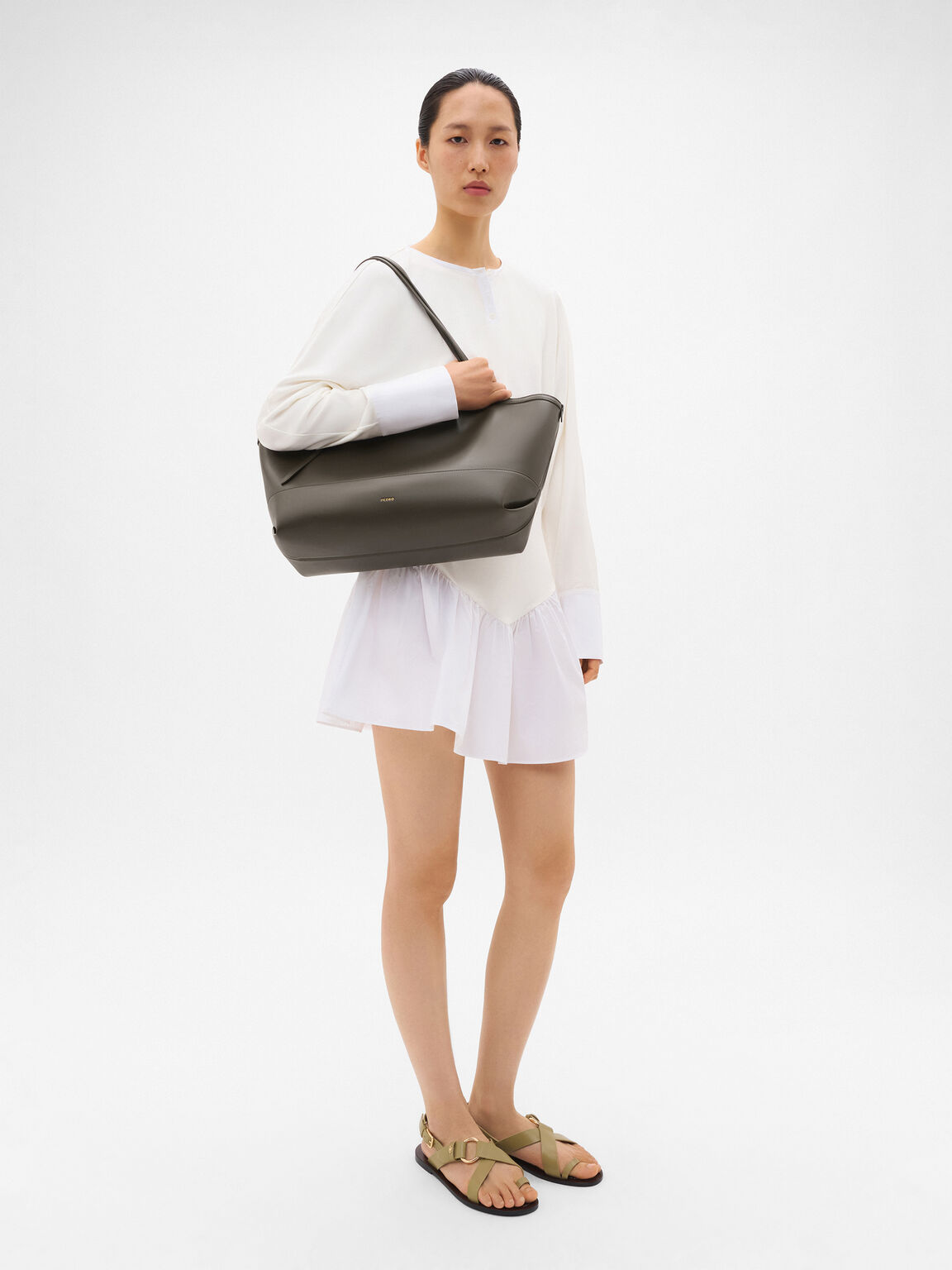Tas Raffia Ukuran Besar Melka, , hi-res