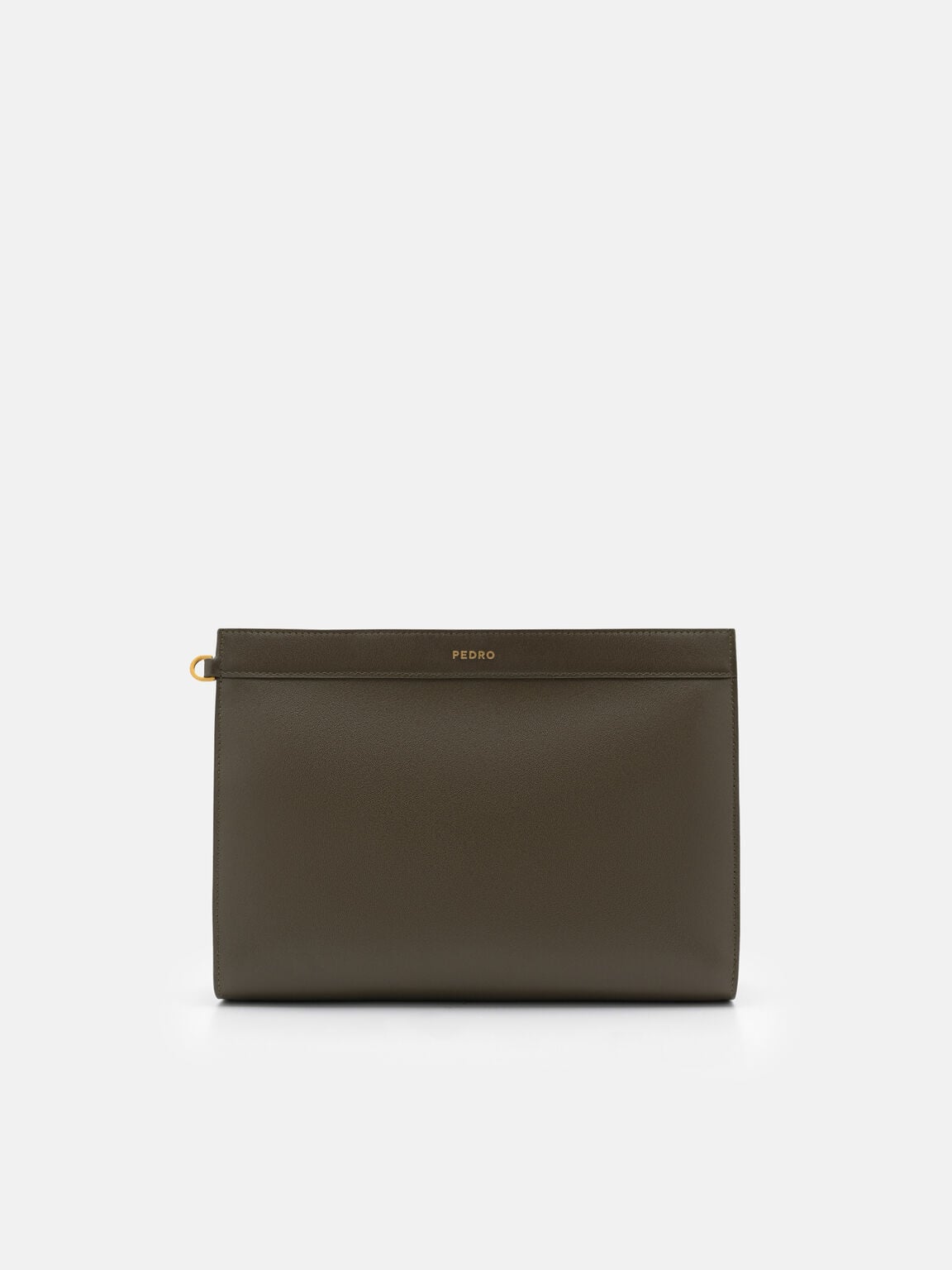Leather Zip Pouch, , hi-res