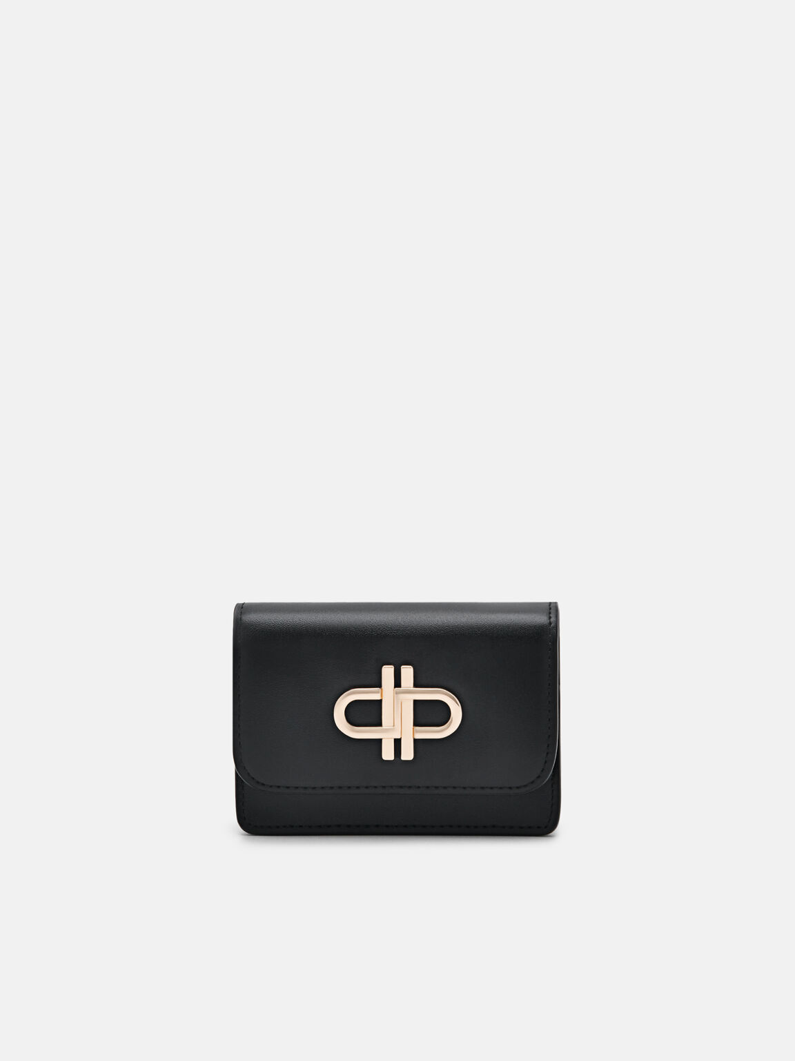 Tempat Kartu Lipat Dua Kulit PEDRO Icon, Black