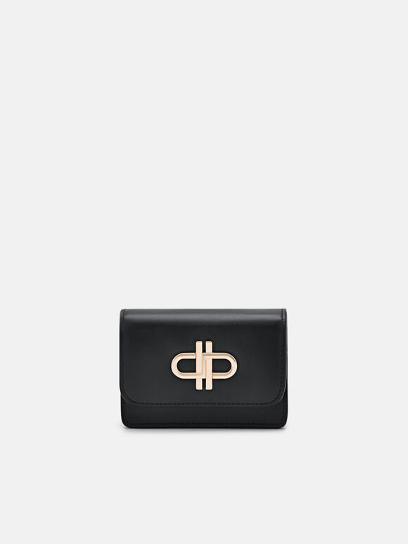 Tempat Kartu Lipat Dua Kulit PEDRO Icon, Black