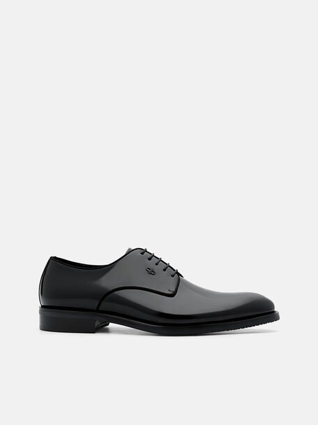 PEDRO Icon Leather Heel Sandals, Black