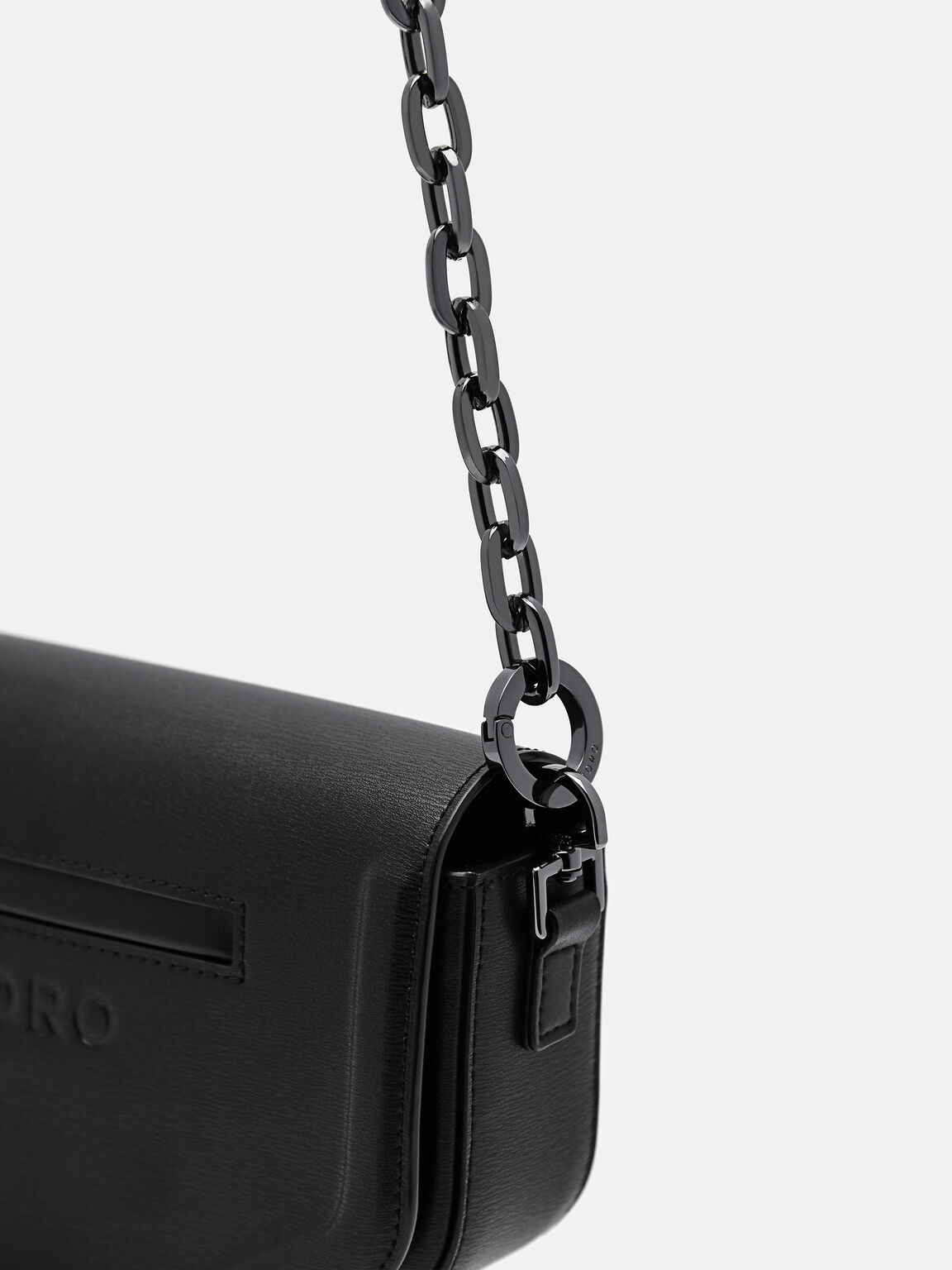 Taper Leather Mini Sling Bag, 