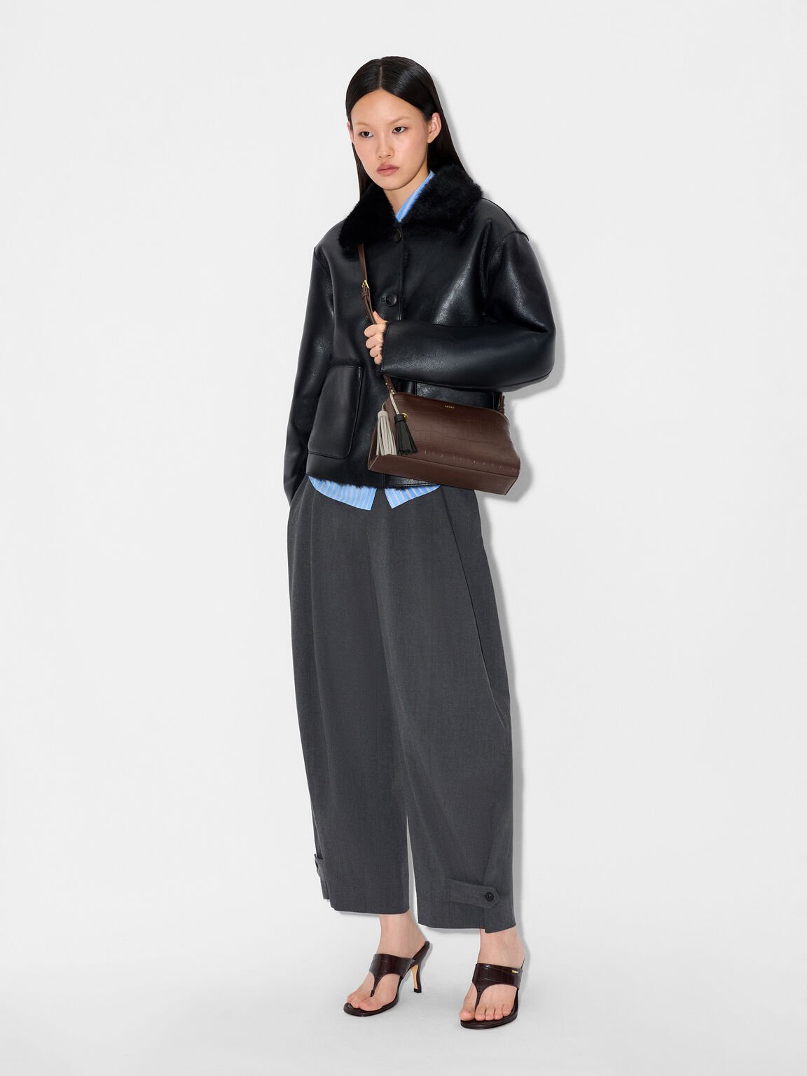 Tassel Shoulder Bag, , hi-res