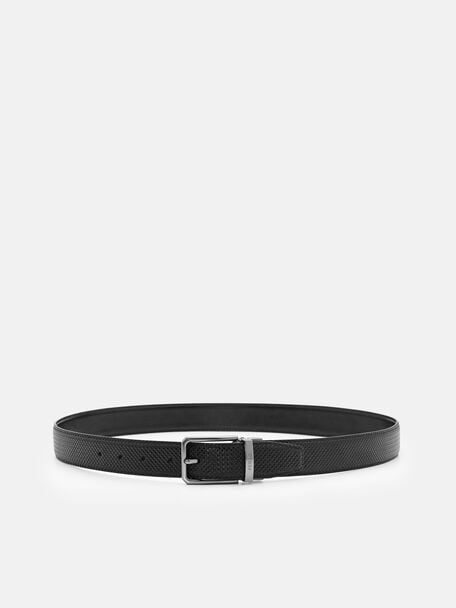 Leather Reversible Pin Belt, 
