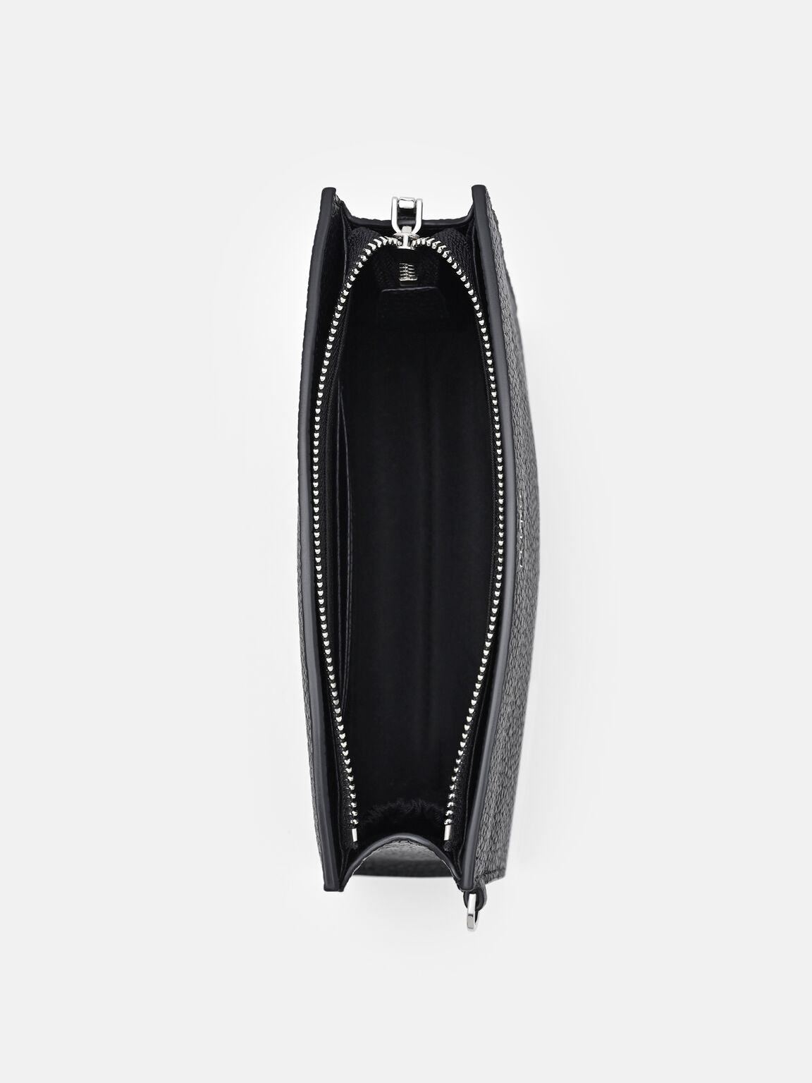 Pouch Kulit dengan Ritsleting, 