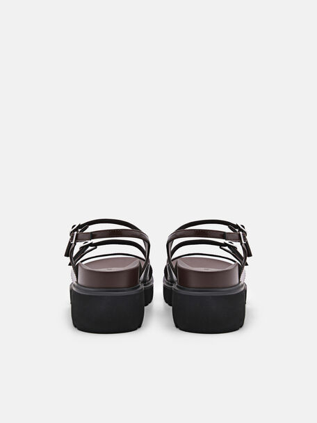 PEDRO Icon Leather Heel Sandals, Black PEDRO Icon Leather Heel Sandals, Black
